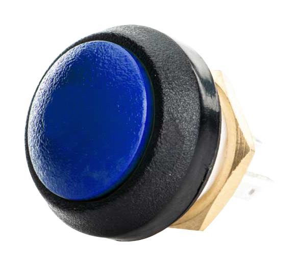 ITW SWITCHES SA12-RB-N-BL-B-N-G Industrial Pushbutton Switch, SA12 Series, 13.58 mm, SPDT-DB, Momentary, Round Domed, Blue