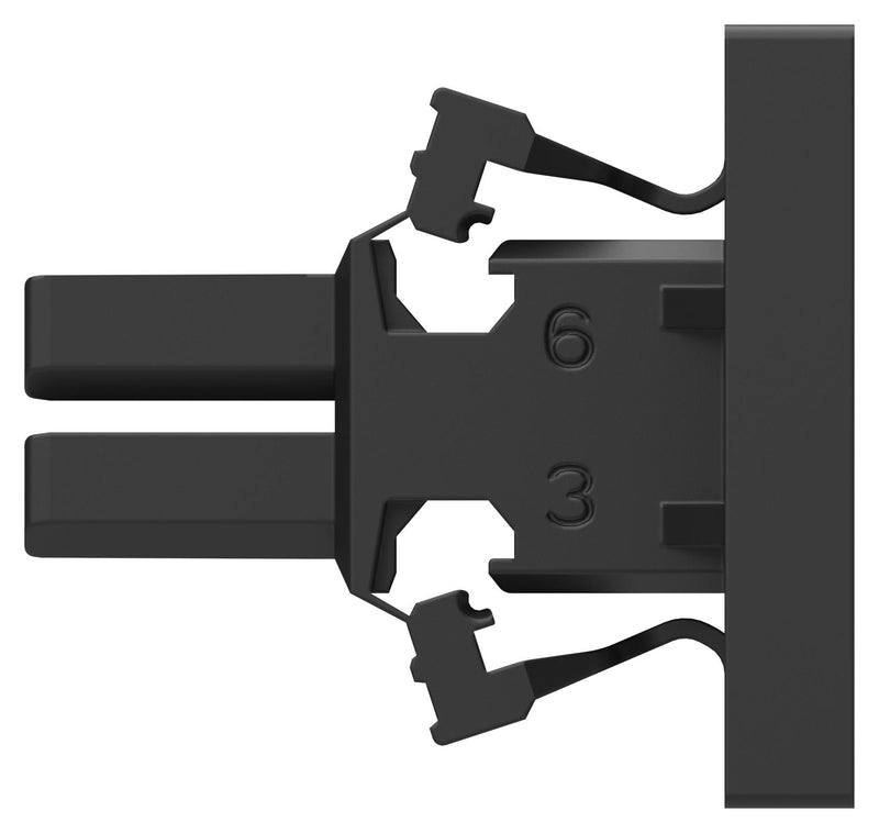 TE CONNECTIVITY 2425486-1 RECT PWR HOUSING, PLUG, 6POS, BLACK