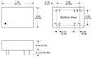 XP POWER JHM0324D12 Isolated Through Hole DC/DC Converter, Medical, DIP, 2:1, 3 W, 2 Output, 12 V