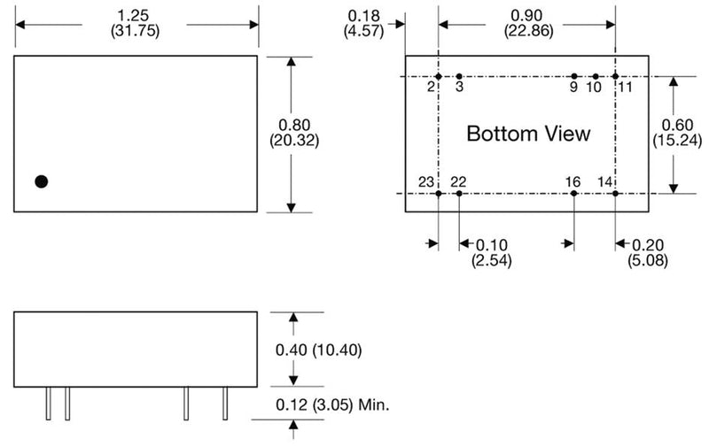 XP POWER JHM0324D15 Isolated Through Hole DC/DC Converter, Medical, DIP, 2:1, 3 W, 2 Output, 15 V