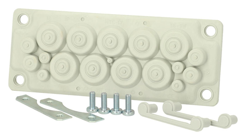 FIBOX FMF 17 SET Membrane Flange Set, Enclosure, Size 2, TPE, IP55 3576152