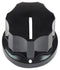 VISHAY ACCKPS1715NLT14 Knob, Plastic, Black, Skirted Shaft, 6.35 mm, ABS (Acrylonitrile Butadiene Styrene)
