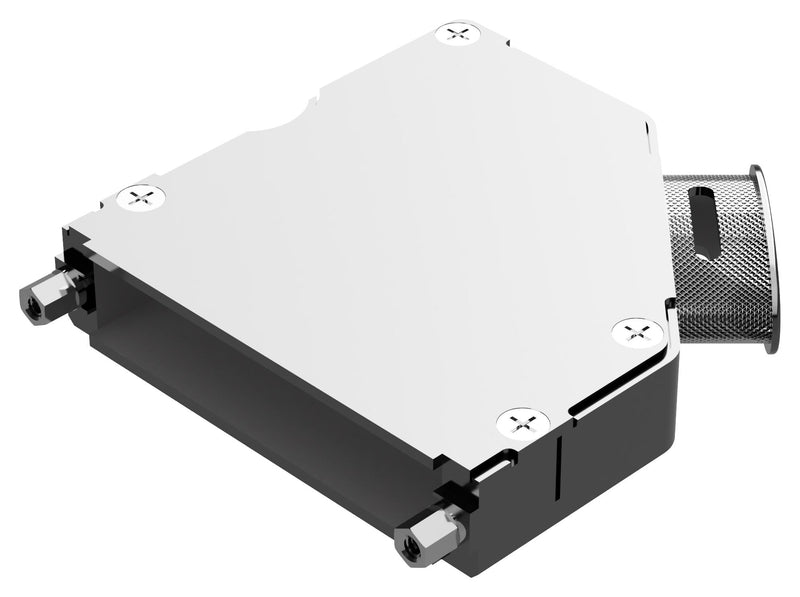 POSITRONIC D37000AKNT20/AA D SUB BACKSHELL, 45DEG, SIZE DC, ALUM