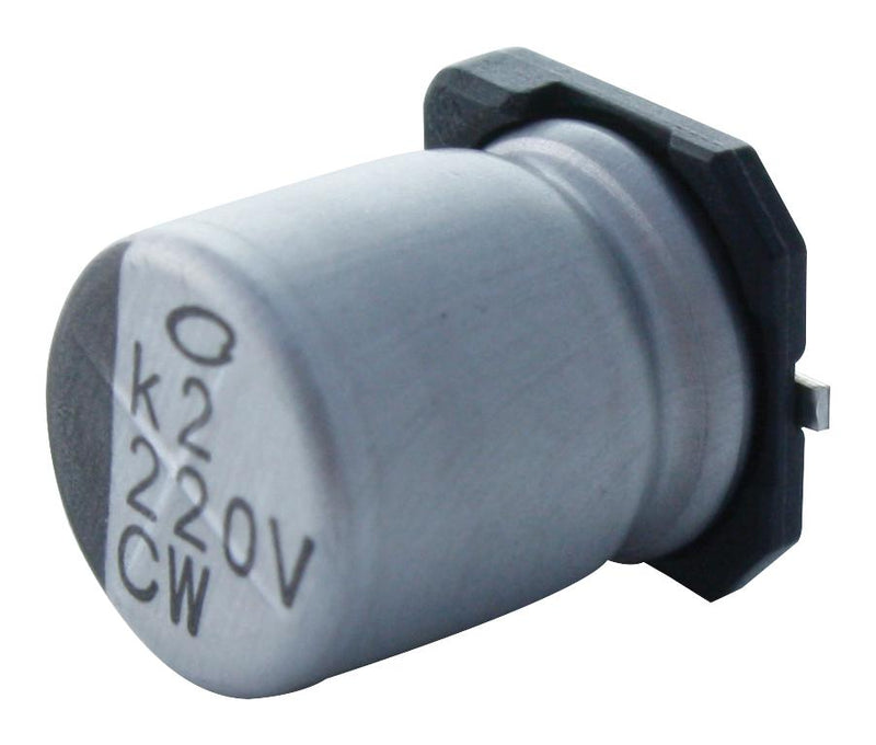 NICHICON UCW1V221MNL1GS SMD Aluminium Electrolytic Capacitor, Radial Can - SMD, 220 &micro;F, 35 V, 7000 hours @ 105&deg;C, Polar