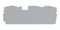 WAGO 2016-1391 Accessory, Grey, TOPJOB S Terminal Blocks, End & Intermediate Plate