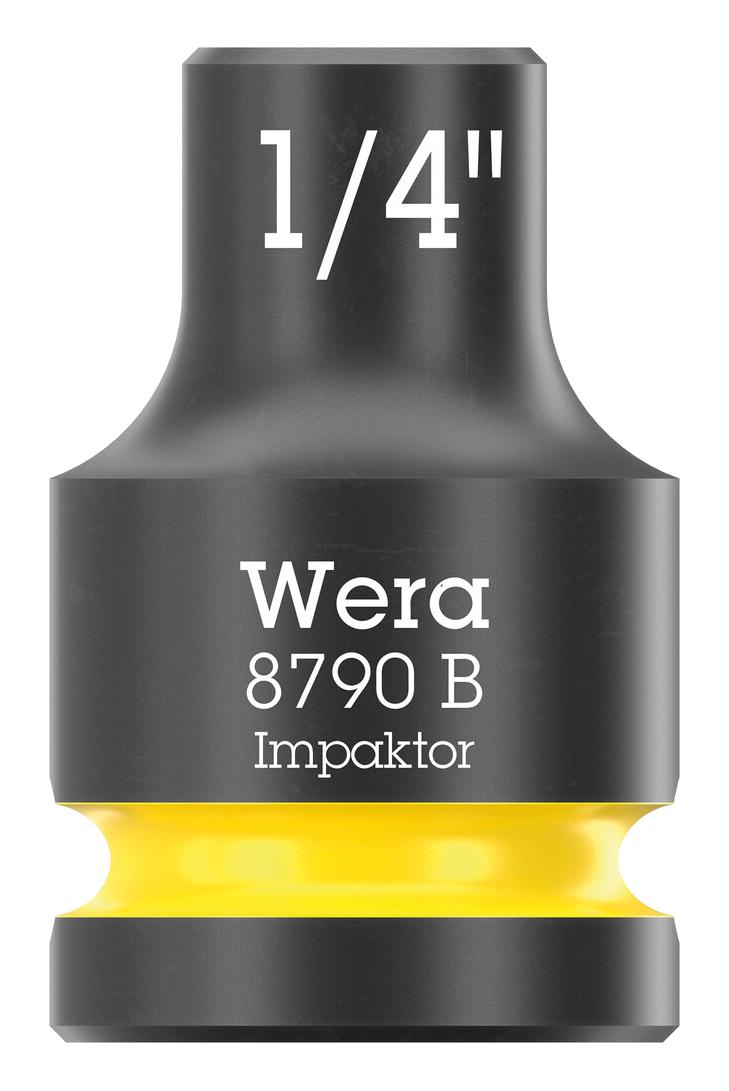 WERA 05005514001 Socket, Hexagonal, Impaktor, 3/8" Drive, 1/4" AF, 30mm L