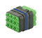 SOURIAU-SUNBANK / EATON 8MQ2M1220ADE RECTANGULAR MODULE, PLUG, 12POS, 3ROW