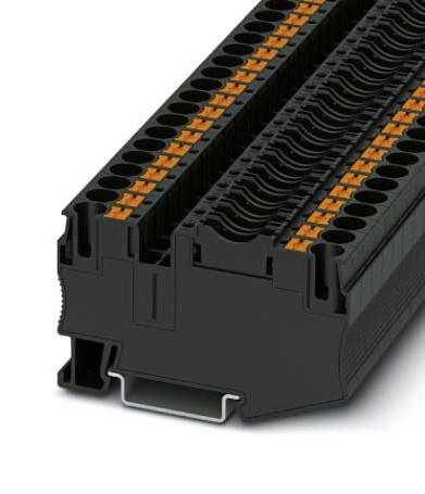 PHOENIX CONTACT 3212166 Fused Terminal Block, Flat, 2 Ways, 6 mm&sup2;, Push In, 30 A