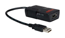 ROLINE 12.02.1091 USB Cable, USB Type A Plug to USB Type A Receptacle, 150 mm, 5.9 ", USB 2.0, Black