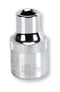 MULTICOMP PRO MP12-CRV08 Socket, Hex, 8mm, 1/2" Drive Size, Chrome Vanadium, DIN3120
