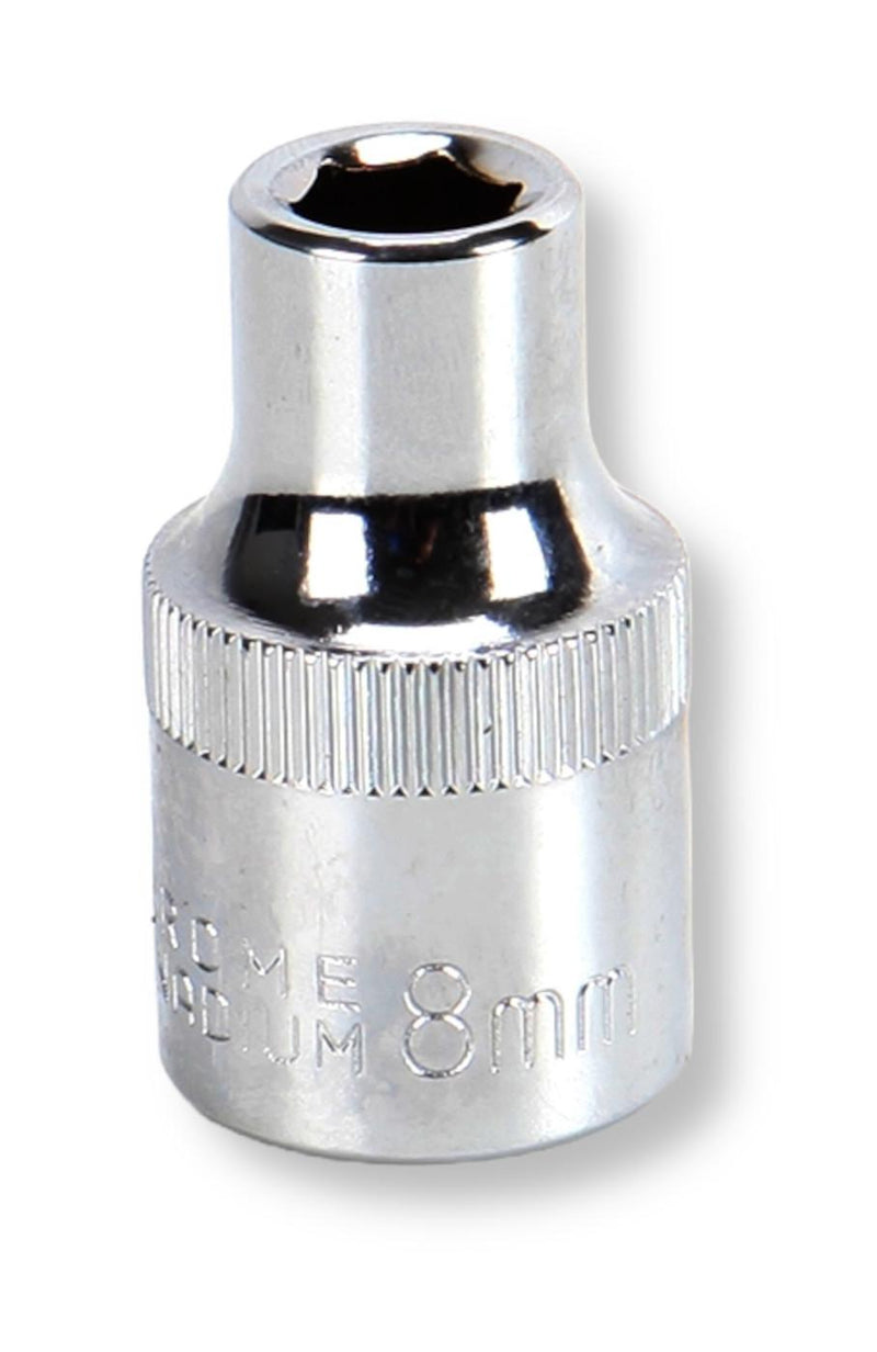 MULTICOMP PRO MP12-CRV08 Socket, Hex, 8mm, 1/2" Drive Size, Chrome Vanadium, DIN3120