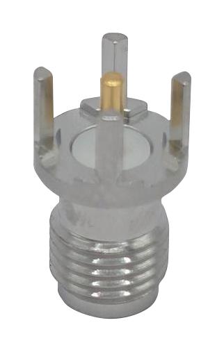 MUELLER ELECTRIC BU-1420701206 RF / Coaxial Connector, SMA Coaxial, Straight Jack, Board Edge / End Launch, 50 ohm, Brass