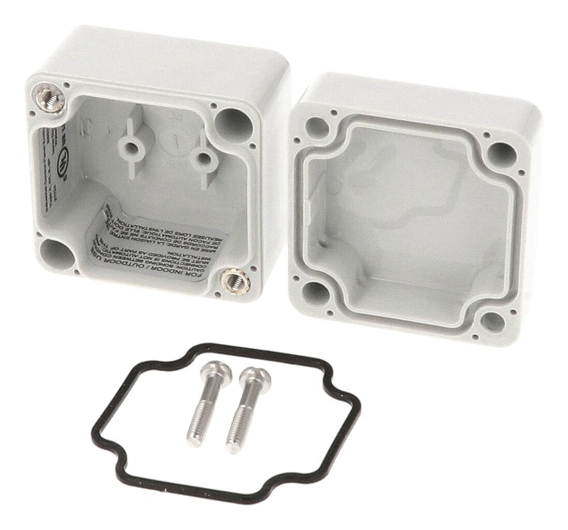 HAMMOND 1555AGY Plastic Enclosure, Styled Lid, Small, ABS, 41 mm, 51 mm, 52 mm