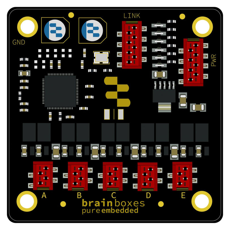 BRAINBOXES PE-505 Switch, 5 Ports, Industrial, PCB Mount, TE MicroMatch Compatible 4-Way Header x 5 GTIN UPC EAN: 0837324004960