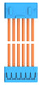 TE CONNECTIVITY 2405869-6 Cable Assembly, CN1 Connector to CN2 Connector, 6 Ways, 2 mm, 1 Row, 300 mm, 11.8 "