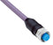 SICK YF2A15-020C1BXLEAX Sensor Cable, A Coded, Violet, M12 Receptacle, Free End, 5 Positions, 2 m, 6.6 ft
