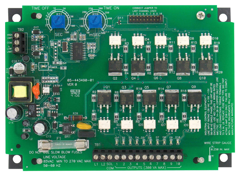 DWYER DCT610. TIMER CONTROLLER, 10 CHANNELS.