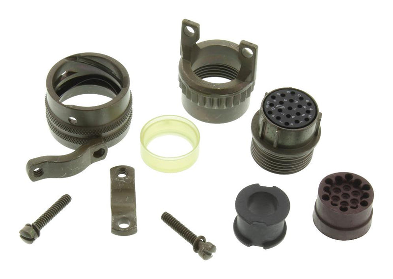 AMPHENOL INDUSTRIAL PT06E-14-19S(SR) Circular Connector, PT Series, MIL-DTL-26482 Series I, Straight Plug, 19 Contacts, Solder Socket