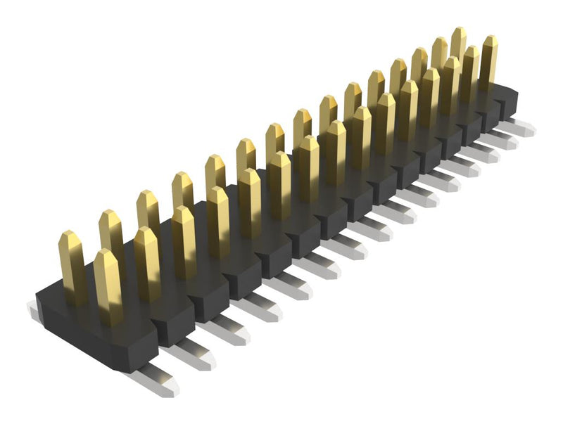 AMPHENOL COMMUNICATIONS SOLUTIONS 10166143-00030C1LF Pin Header, Board-to-Board, 1.27 mm, 2 Rows, 30 Contacts, Surface Mount Straight