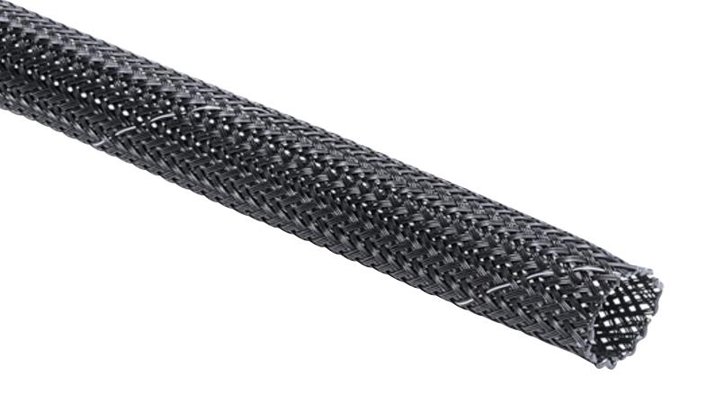 HELLERMANNTYTON 170-81020 Sleeving, Braided, PE (Polyester), Grey, 20 mm, 100 m, 328 ft