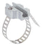 SICK BEF-KHZ-RT1-25 Bracket, 25mm Piston Diameter T-Slot Round Body Cylinder Sensors, Stainless Steel