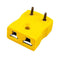 LABFACILITY AM-K-PCB (PACK OF 10) Thermocouple Connector, Socket, Miniature, K, Yellow, ANSI, PCB Mount, Pack of 10 XF-2852-FAR
