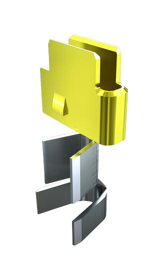 SAMTEC CC46L-1416-01-L Rectangular Power Contact, CC46, Gold Plated Contacts, Copper Alloy, Socket, Crimp, 16 AWG