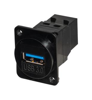 TUK KCUAB3DPM USB Adapter, USB Type A Receptacle, USB Type B Receptacle, USB 3.0