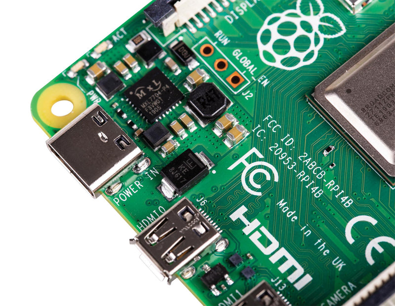 RASPBERRY-PI RPI4-MODBP-4GB SBC, Raspberry Pi4 B 4GB, BCM2711, ARM Cortex-A72, 4GB RAM, MicroSD, Linux, Wifi, 2x micro HDMI GTIN UPC EAN: 765756931182