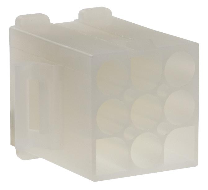 MOLEX 39-03-6062 Connector Housing, Positive Latch, UL 94V-2, Standard .093" 3191, Plug, 6 Ways, 6.7 mm