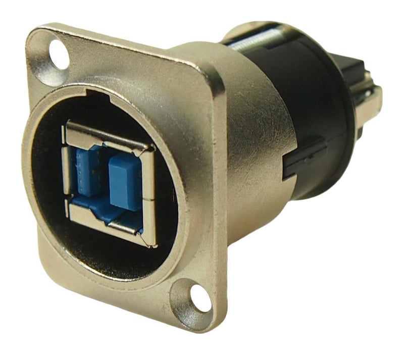 MULTICOMP PRO MP-CP30107 USB Adapter, USB Type B Receptacle, USB Type A Receptacle, USB 3.0, MP XLR FEED THROUGH USB