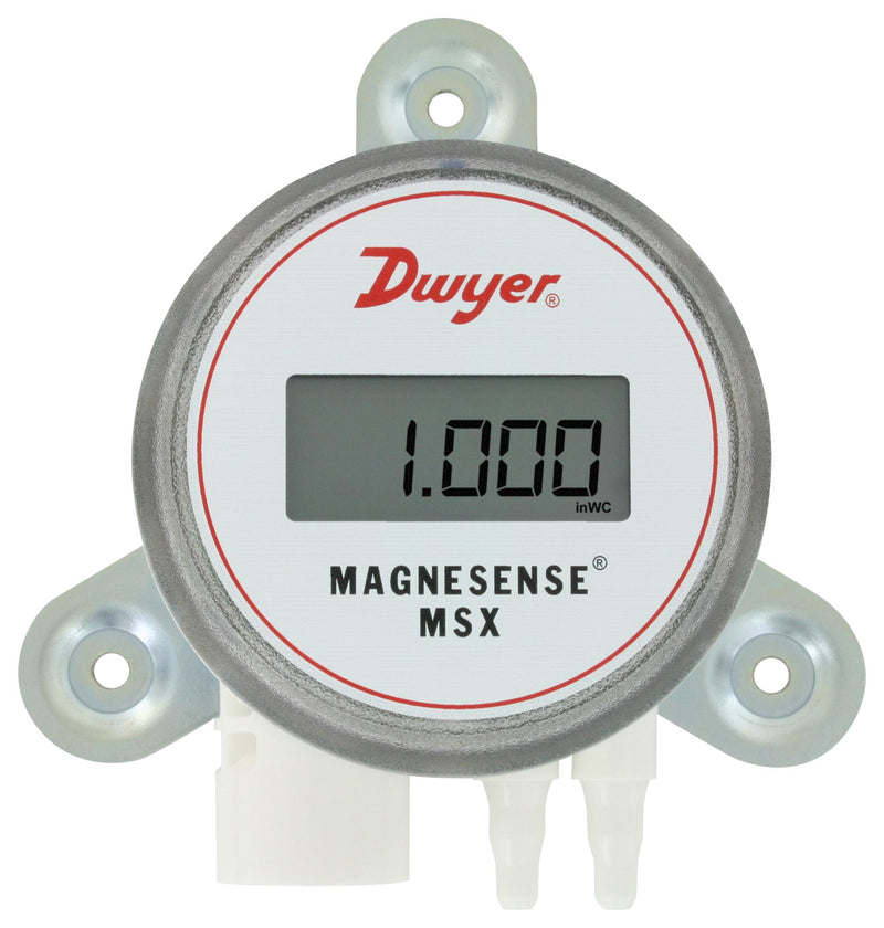 DWYER MSX-W12-PA-LCD Pressure Transmitter, LCD Display, Differential, 0 Inch-H2O, 1250 Pa, Terminal Block