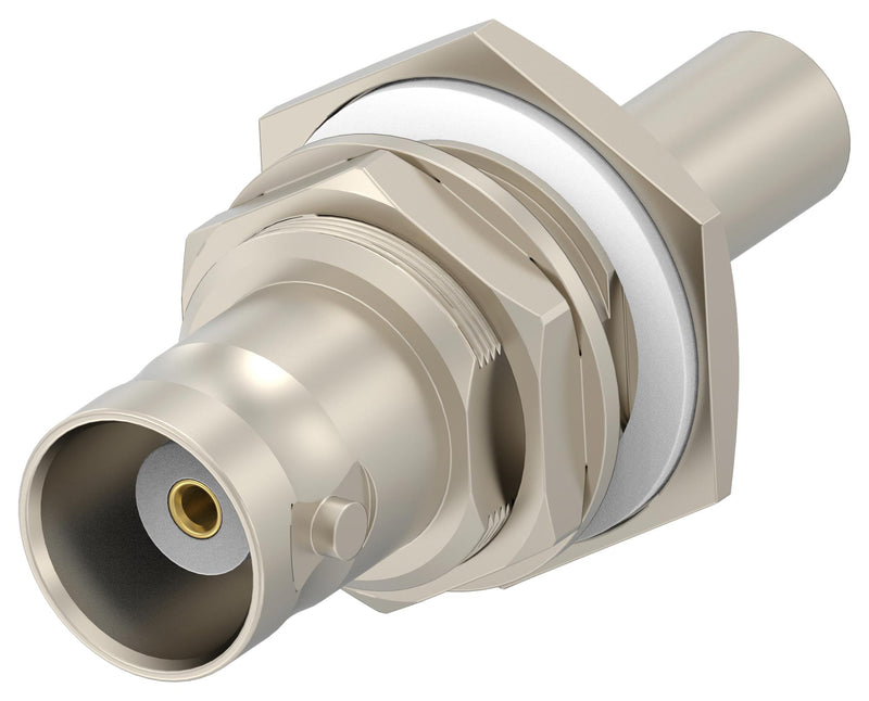 TE CONNECTIVITY 2486505-1 RF COAX CONN, BNC BLKHD JACK, 50 OHM