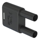 STAUBLI 66.4010-21 Banana Test Connector, 4mm Rear Socket, Plug, Cable Mount, 32 A, 1 kV, Nickel Plated Contacts