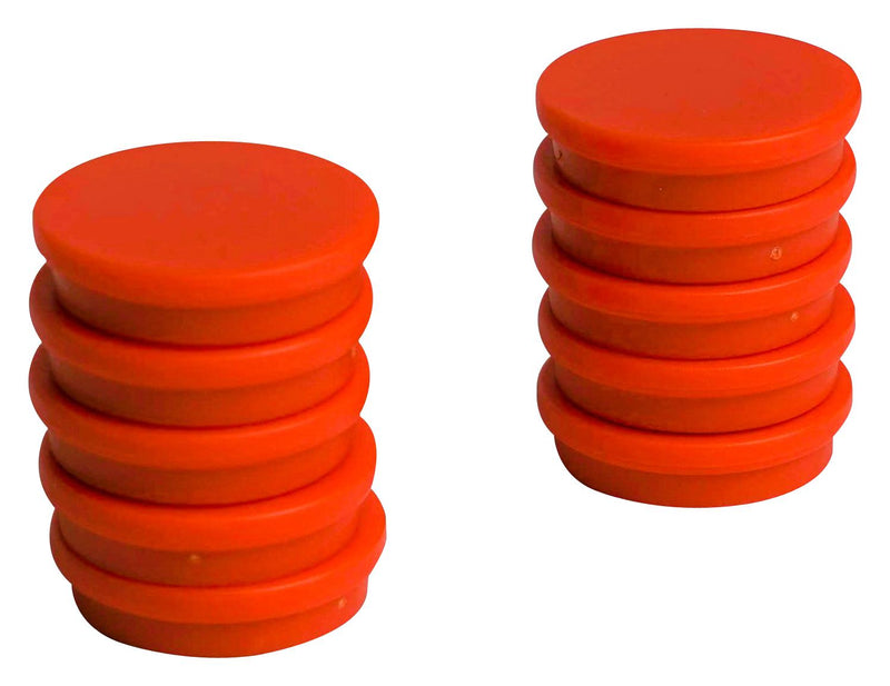 ECLIPSE MAGNETICS RM768/O Marker Magnet, Ferrite, 30 mm Diameter x 7mm Height, Orange