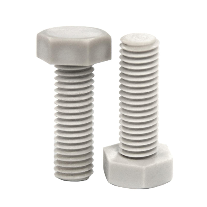 MULTICOMP PRO MP014372 Bolt, Hexagon Head, Polyvinylidene Fluoride, M8 x 10mm