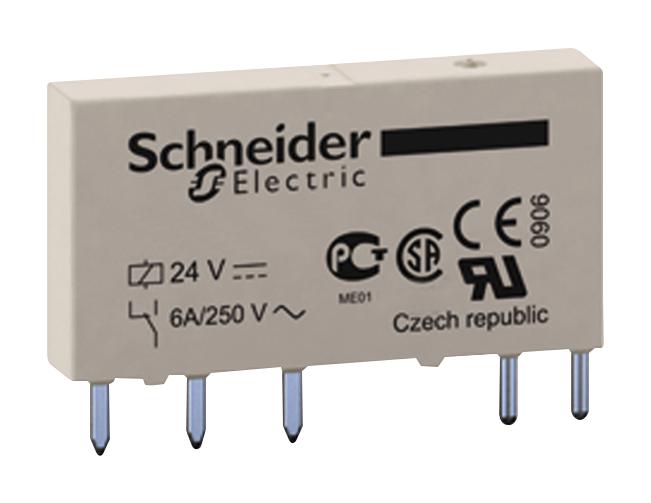 SCHNEIDER ELECTRIC RSL1AB4ND Power Relay, SPDT, 60 VDC, 6 A, Zelio RSL, Socket