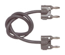 POMONA 2BA-48 Banana Test Lead, Dual Banana Plug, Dual Banana Plug, 47 ", 1.2 m, Grey