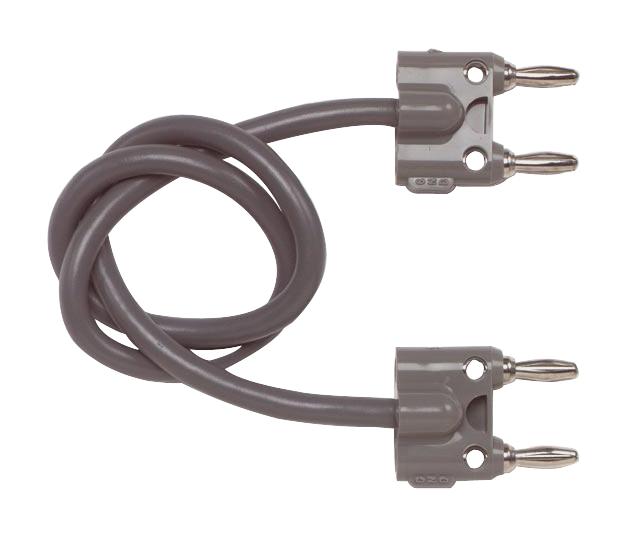 POMONA 2BA-48 Banana Test Lead, Dual Banana Plug, Dual Banana Plug, 47 ", 1.2 m, Grey