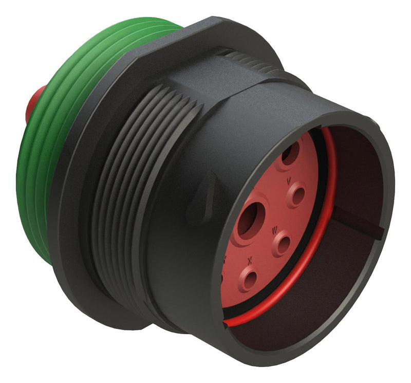AMPHENOL SINE/TUCHEL AHDP04-24-09PN-WTA CIRCULAR CONNECTOR, RCPT, 24-09, CRIMP