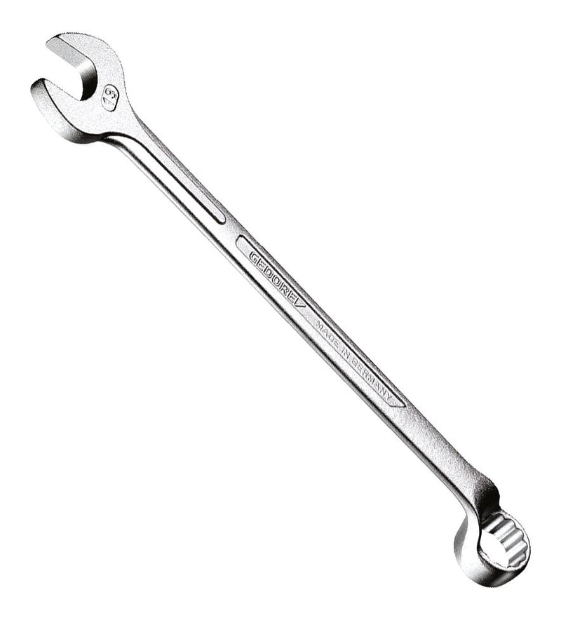 GEDORE 6000240 Spanner, Combination, 5 mm AF Size, 101 mm Length, 10&deg; Ring Offset, Chrome Vanadium Steel