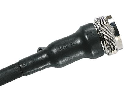 HELLERMANNTYTON 401-57034 Heat Shrink Boot, w/ Rib, VG-Style, Straight, 1.69 ", 43 mm, Black, 3.9 ", 99 mm