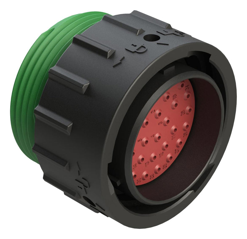 AMPHENOL SINE/TUCHEL AHDP06-24-33PN-WTA CIRCULAR CONNECTOR, PLUG, 24-33, CRIMP