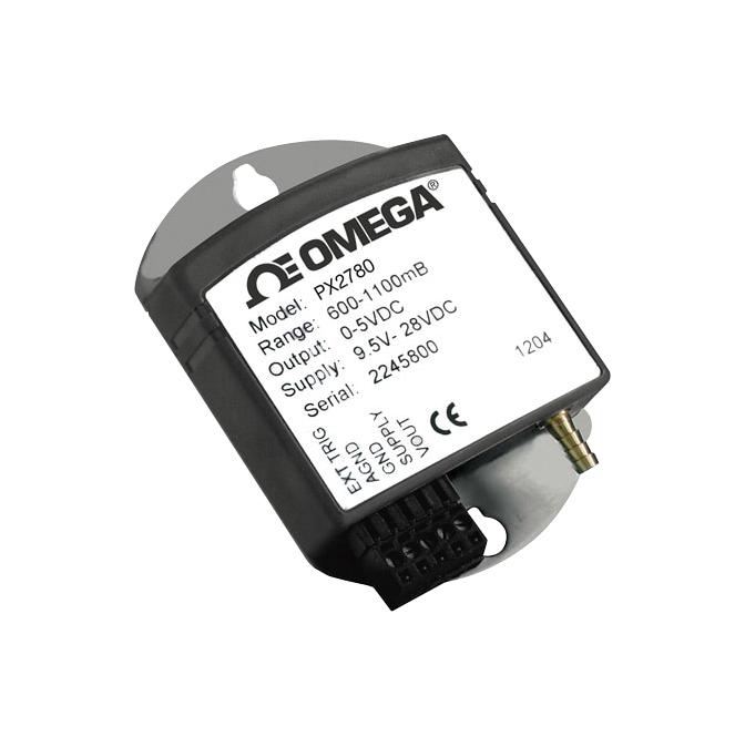 OMEGA PX2780-600B5V Pressure Transmitter, Absolute, Single Radial Barbed, 600 mbar, 1100 mbar, 1/8", Screw-Clamp