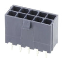 MOLEX 17244-70210. Pin Header, Power, Wire-to-Board, 4.2 mm, 2 Rows, 10 Contacts, Through Hole Straight