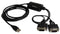 STARTECH ICUSB2322F 2-Port FTDI USB to Serial RS232 Adaptor Cable with COM Retention GTIN UPC EAN: 0065030843492