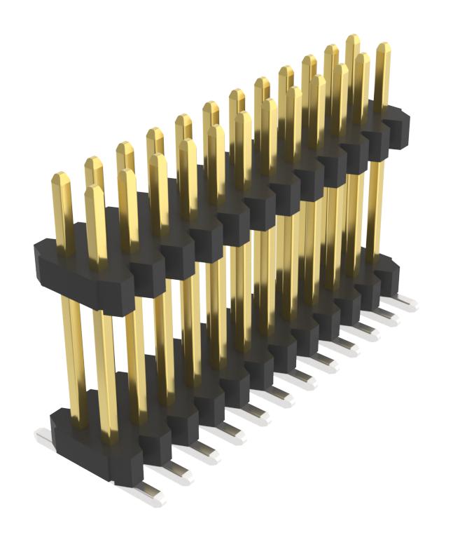 AMPHENOL COMMUNICATIONS SOLUTIONS 10170636-01E524ALF Pin Header, Board-to-Board, 1.27 mm, 2 Rows, 24 Contacts, Surface Mount Straight