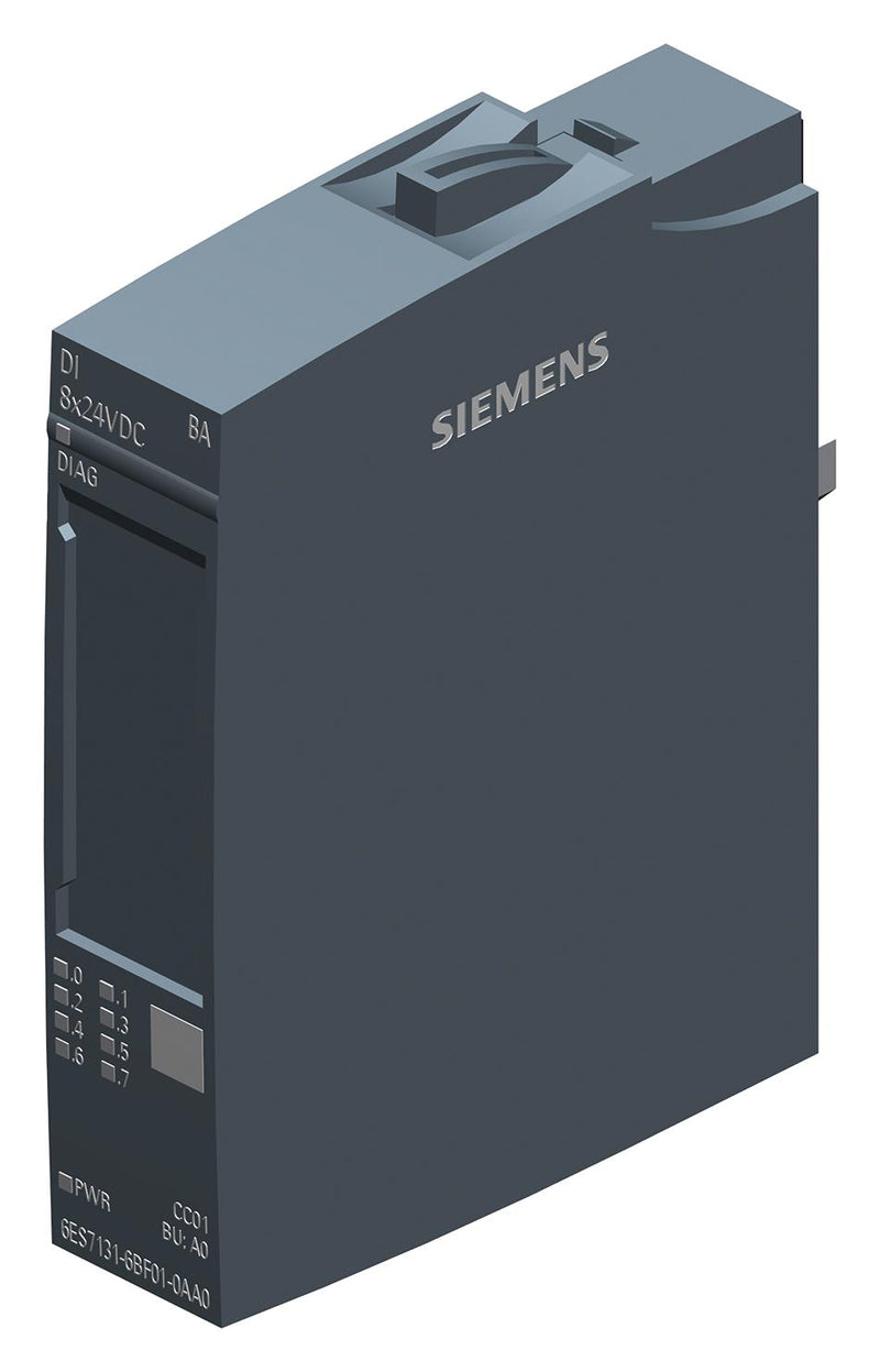 SIEMENS 6ES7131-6BF01-0AA0. Digital Input Module, 8 I/P, 24 VDC, SIMATIC ET 200SP Series