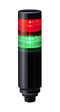 PATLITE LR6-202W4NK-RG Signal Tower, 2 Tier, Green/Red, 4 Pin M12 Connector, 24 VDC, IP65, Black, -20 to 50 &deg;C