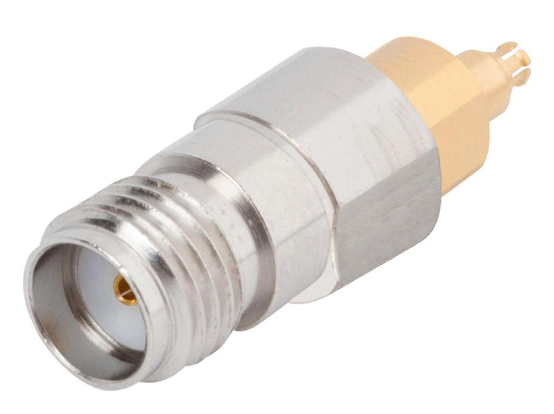 AMPHENOL SV MICROWAVE 1138-6041 RF ADAPTOR, SMPS JACK-SMA JACK, 50 OHM